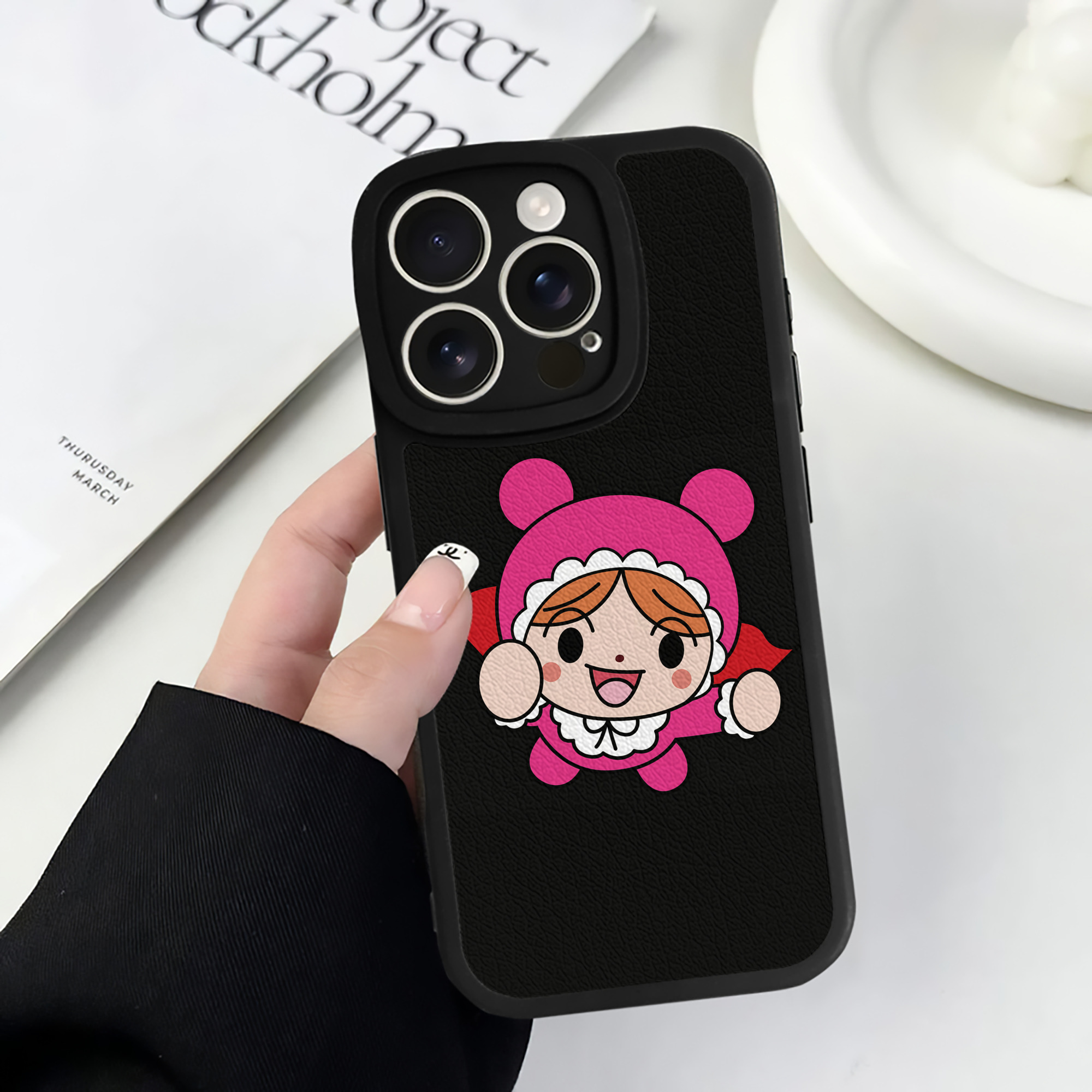 （画像用） アンパンマン Anpanman 【iPhone 16シリーズ対応】シリコンスマホケース（レザー調） 材質：シリコン